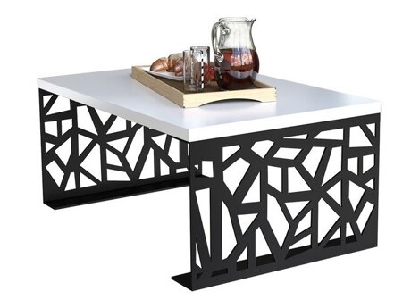 Coffee table Germantown 101 (Matte black + Glossy white)