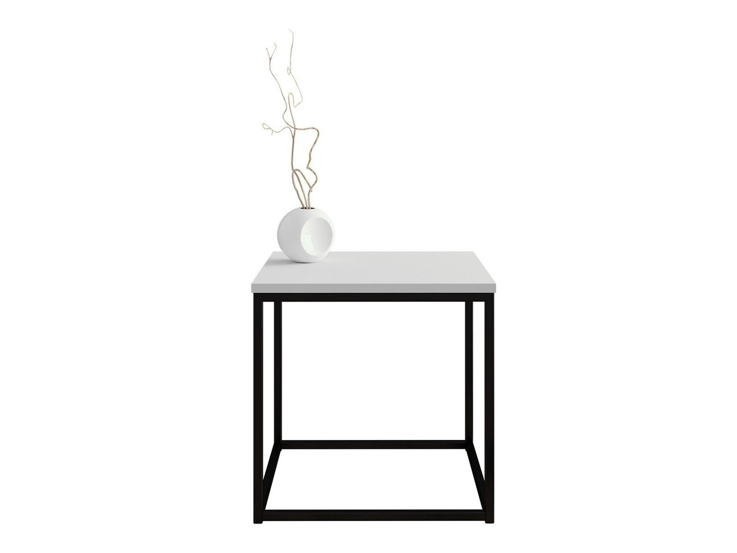 Coffee table Germantown 106 (Matte black + Glossy white)