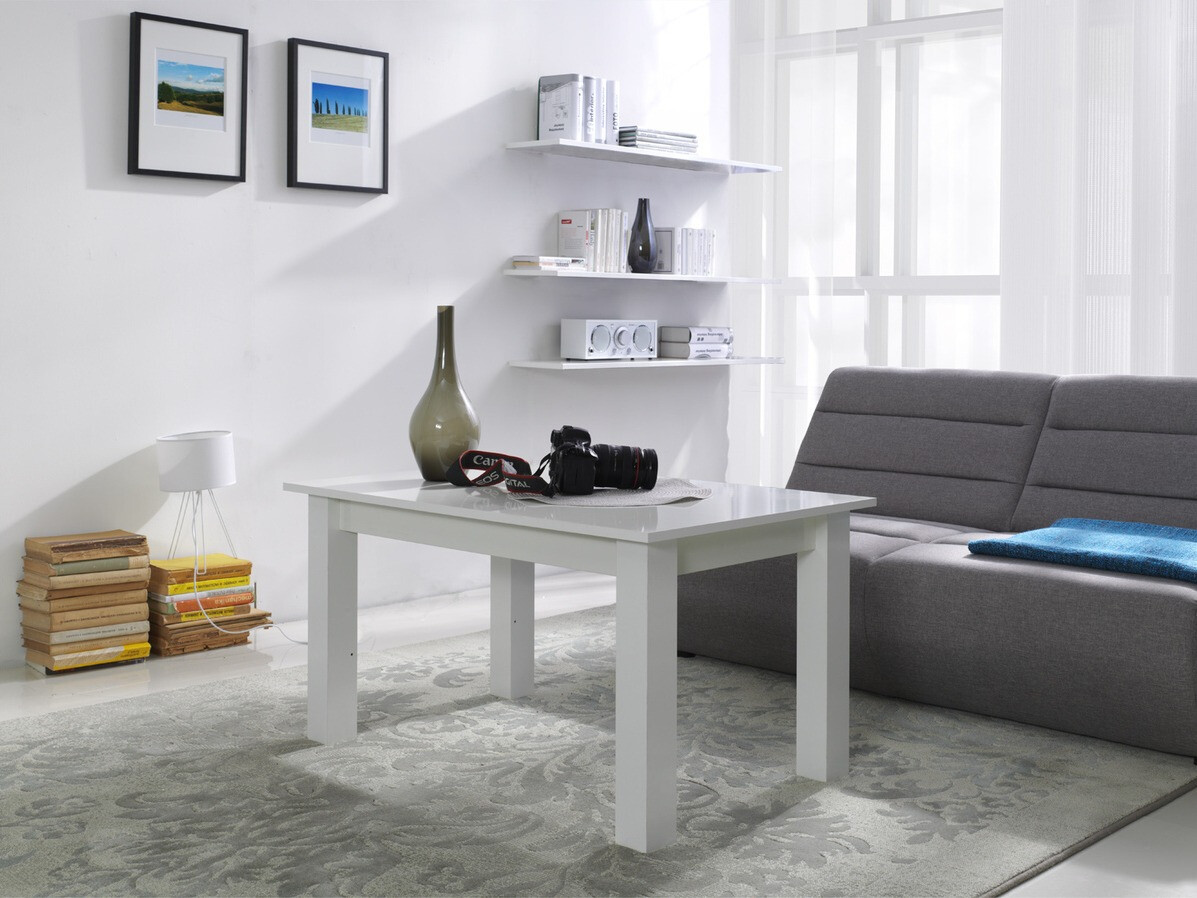 Coffee table Murrieta 154 (Glossy white)