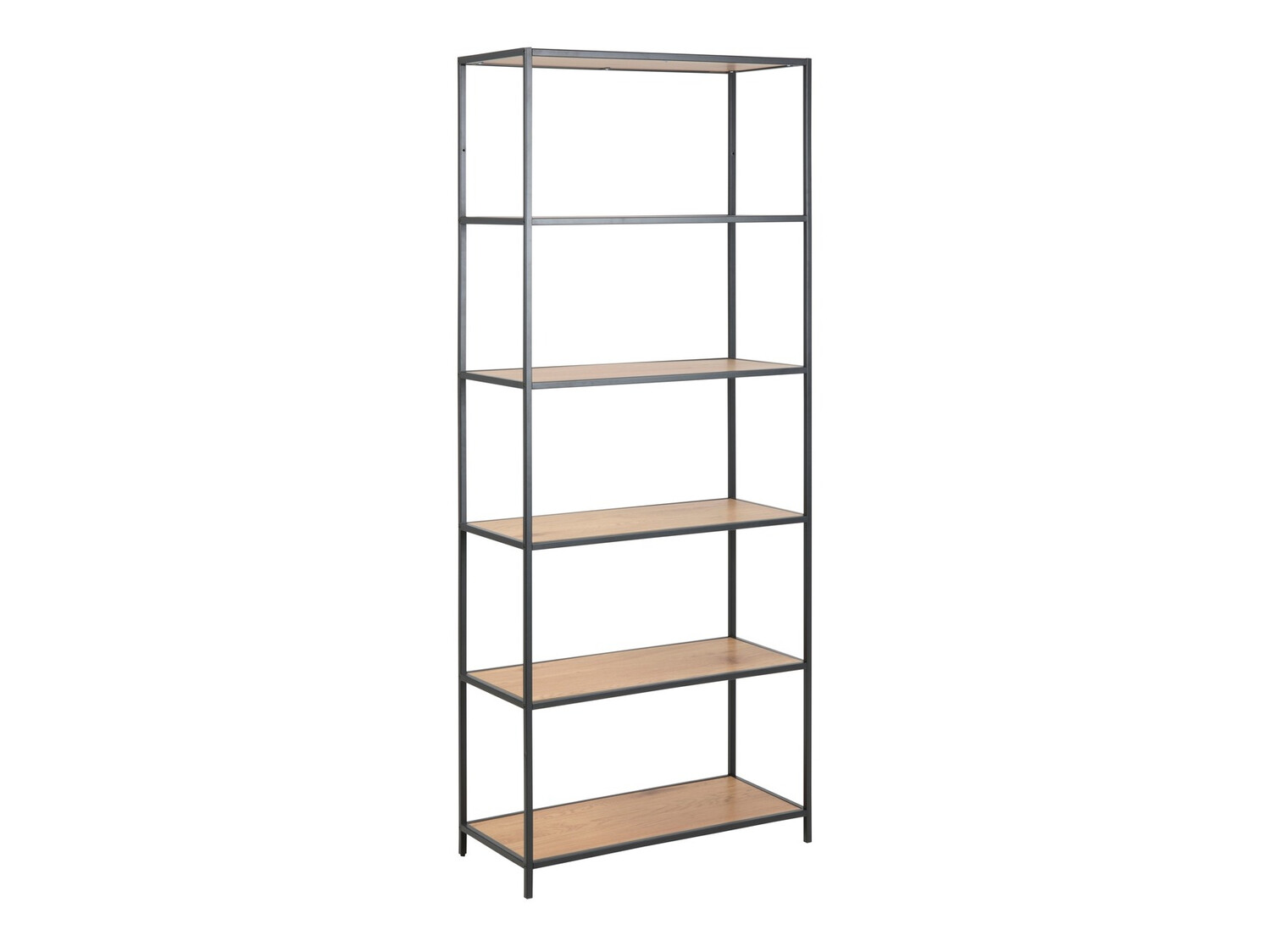 Bookcase Norsica Sevferi 107 (Wild oak + Black)