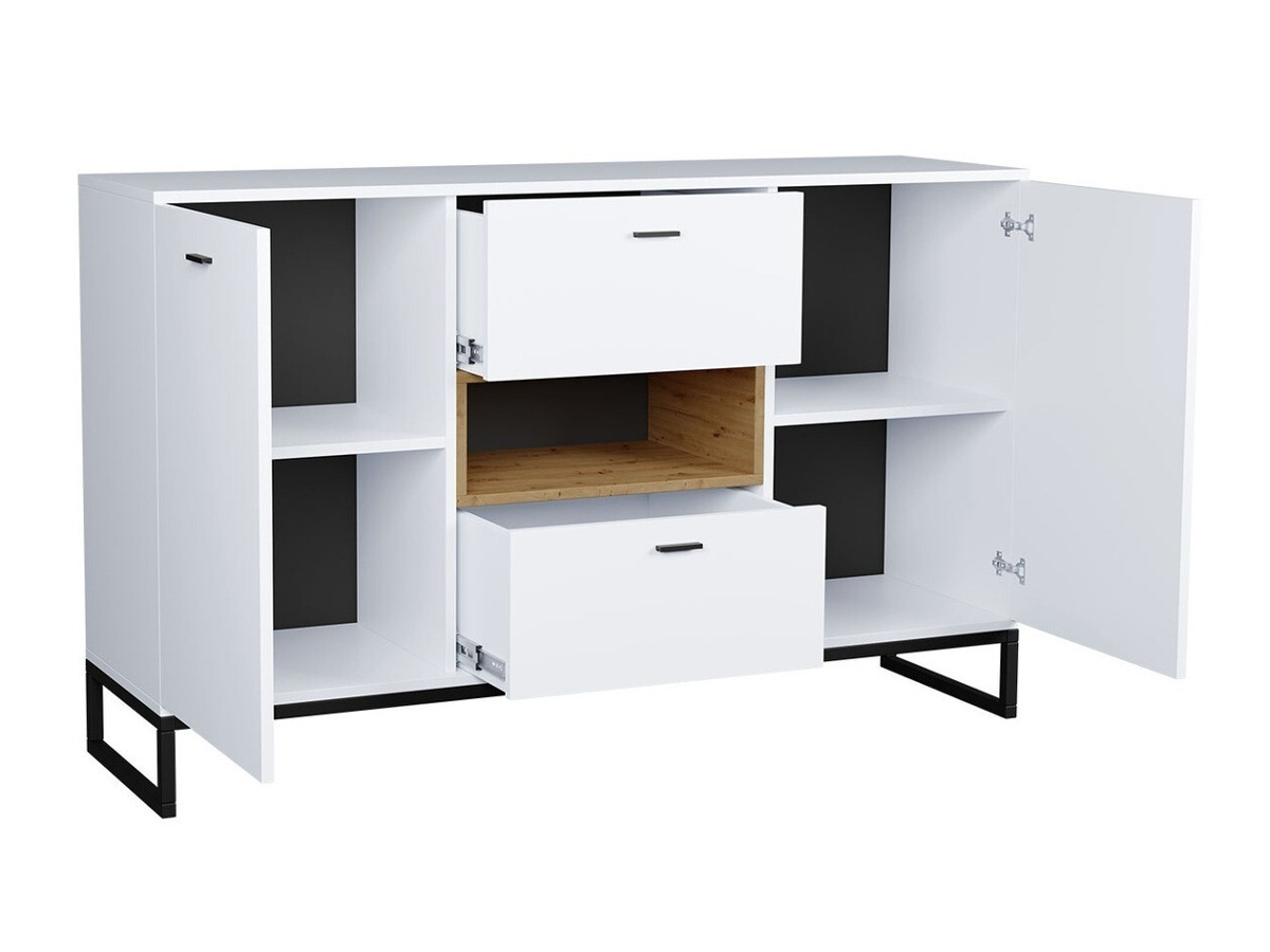 Home office set Baltesi 116 (White + Artisan oak)