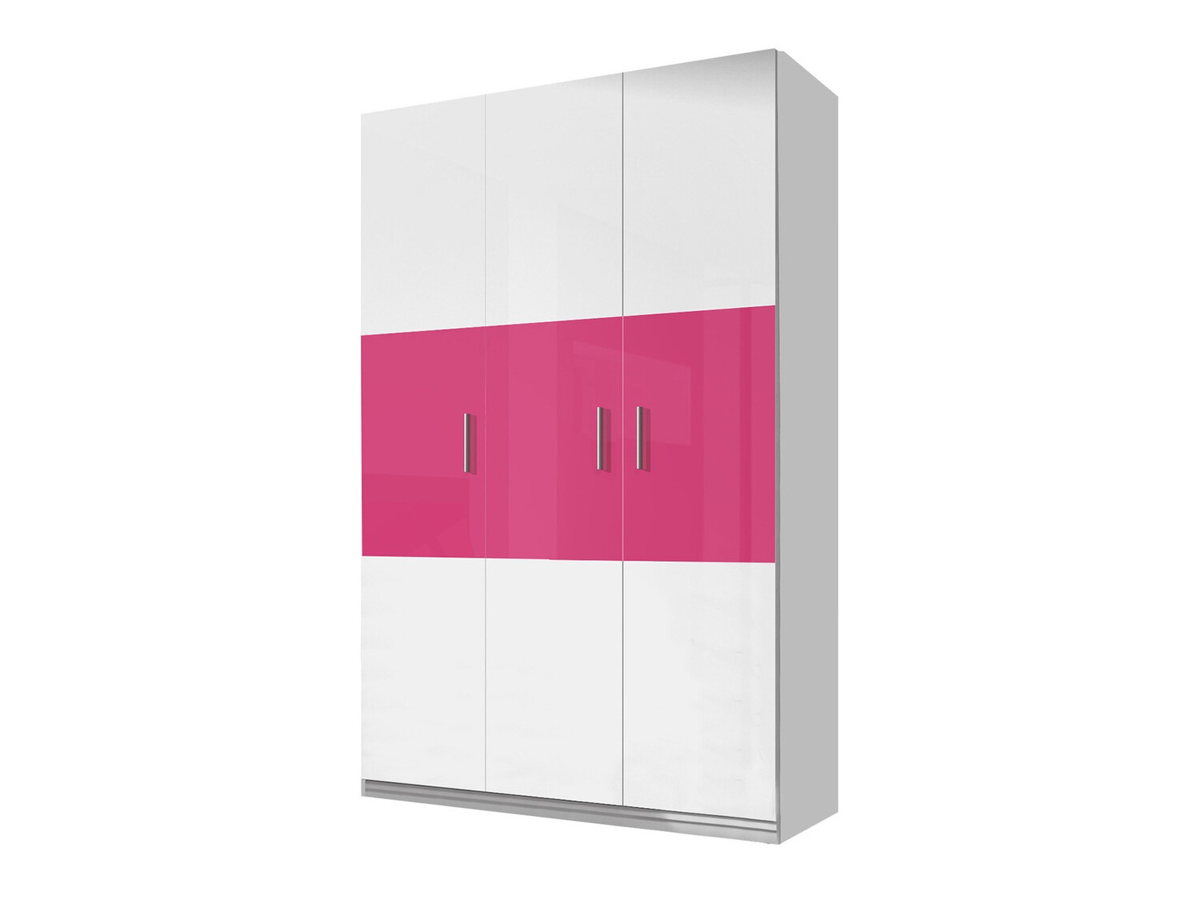 Children's room set Salmere 110 (Glossy white + Glossy pink)