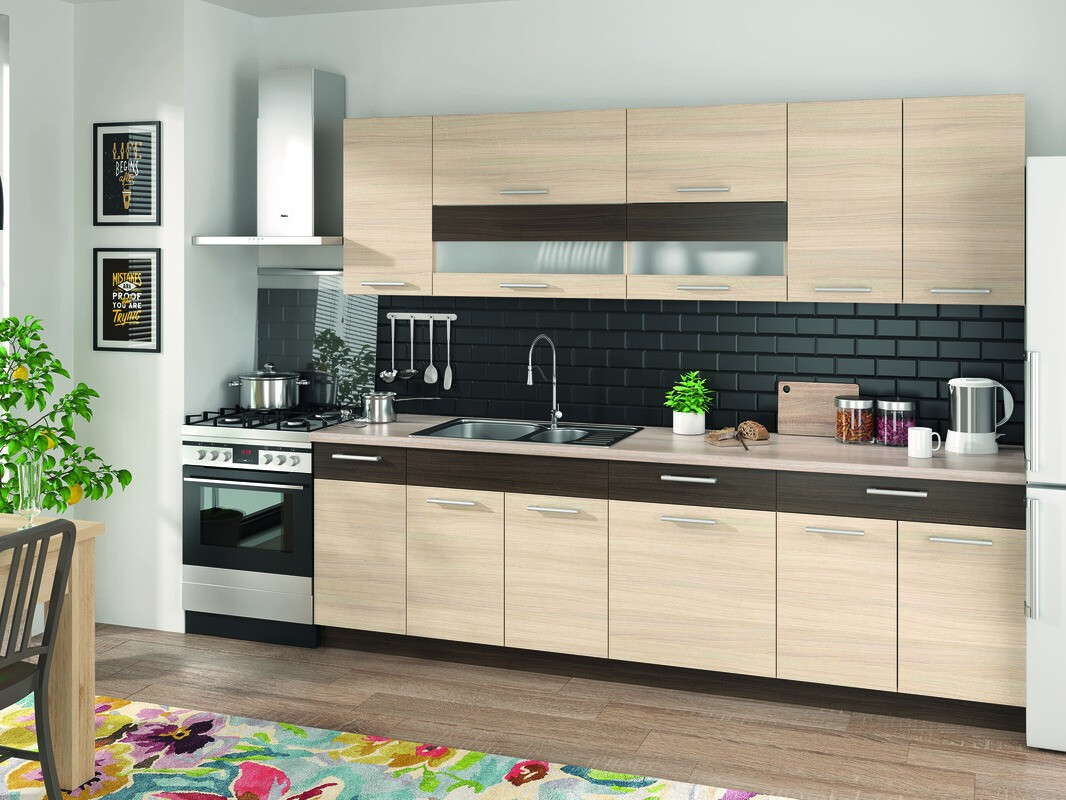 Modular cabinet with drawer and doors Mode Light 117