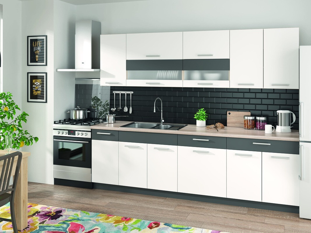 Modular sink cabinet with doors Mode White 116