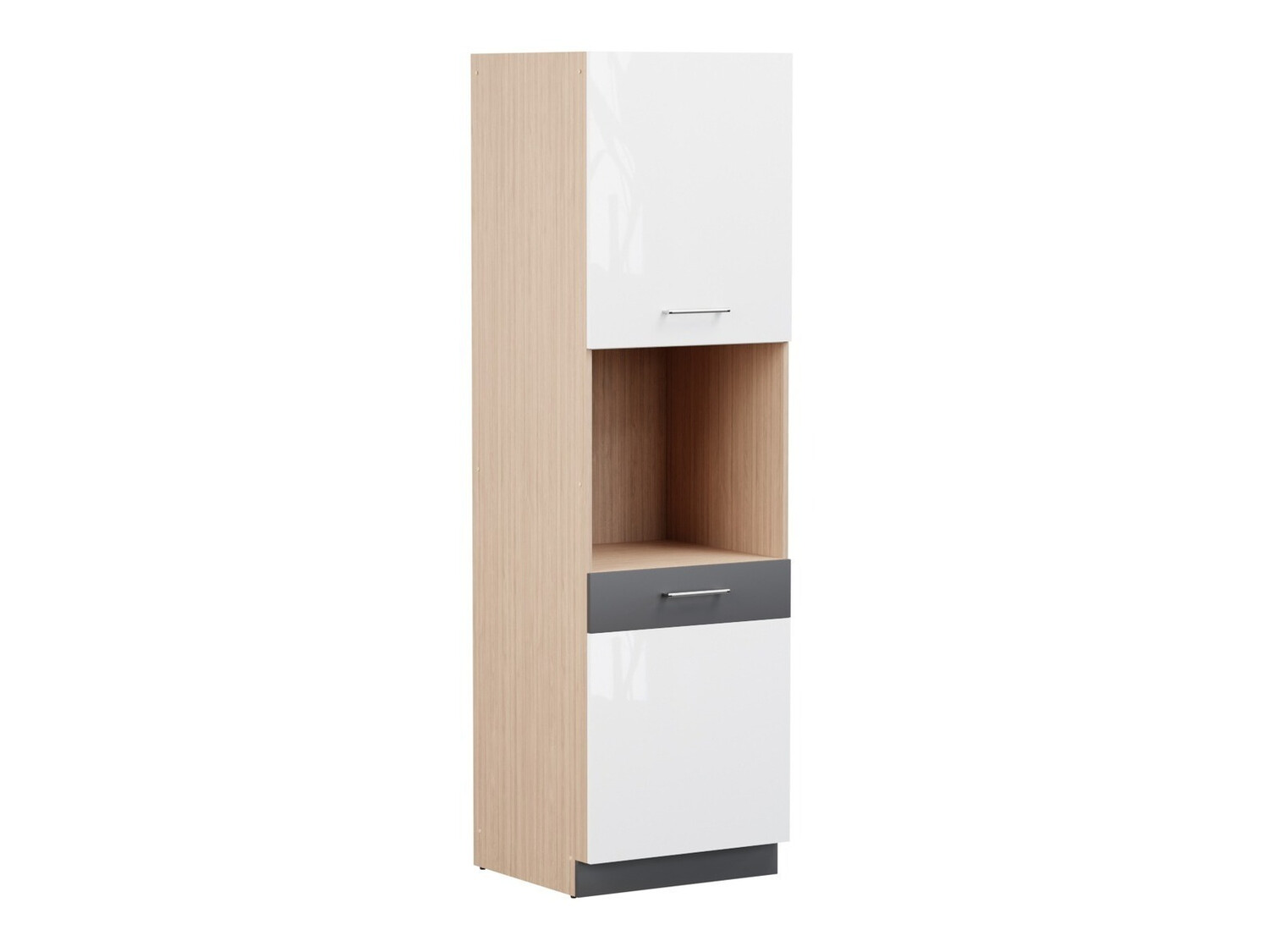Modular cabinet for built-in appliances Mode White 125