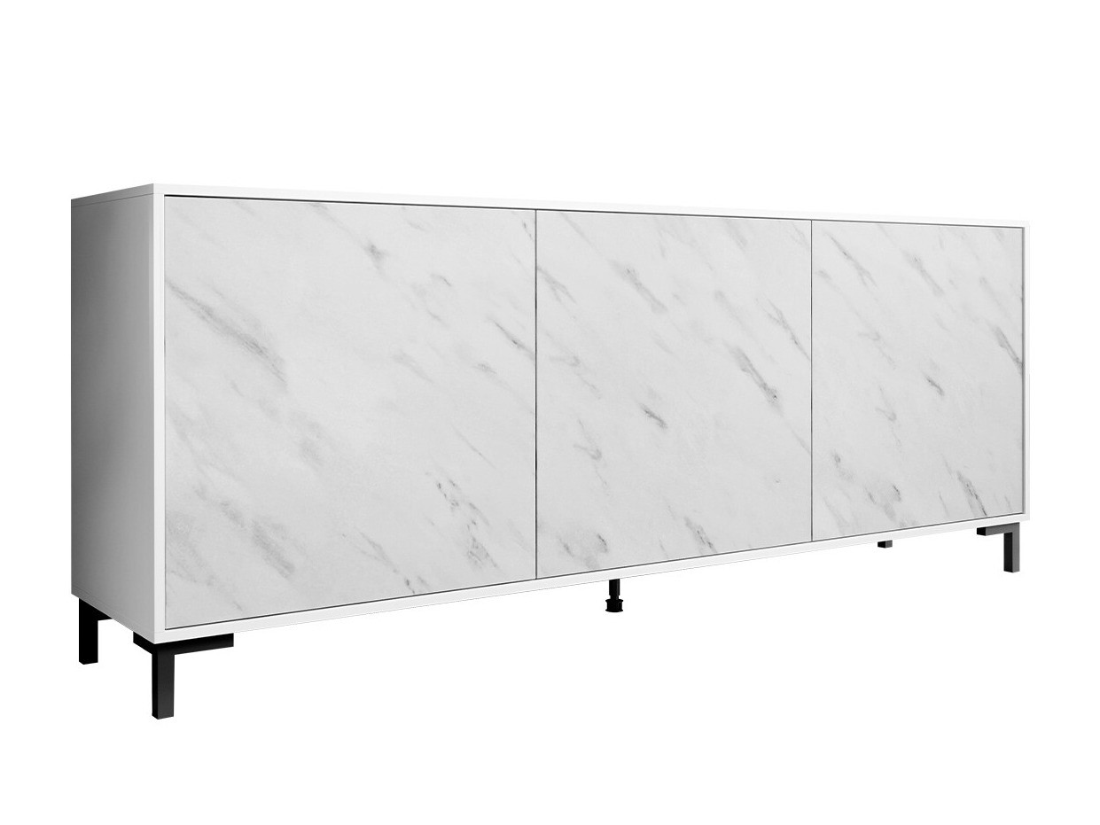 Sideboard Charlotte 158 (White + White marble)