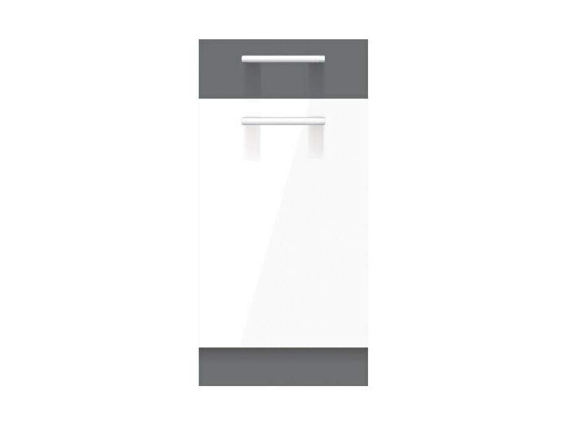 Modular cabinet with drawer and doors Mode White 113