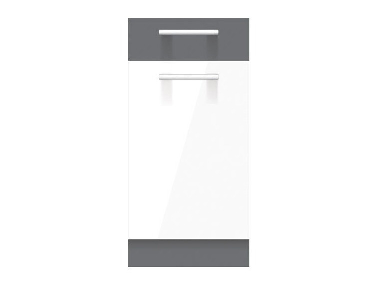 Modular cabinet with drawer and doors Mode White 117