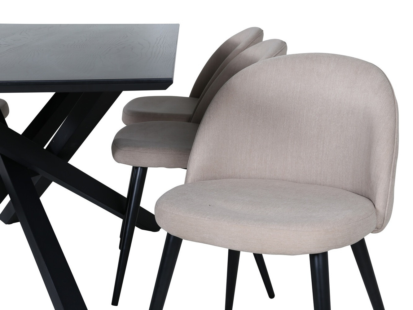 Dining set Dallas 2693 (Beige + Black)