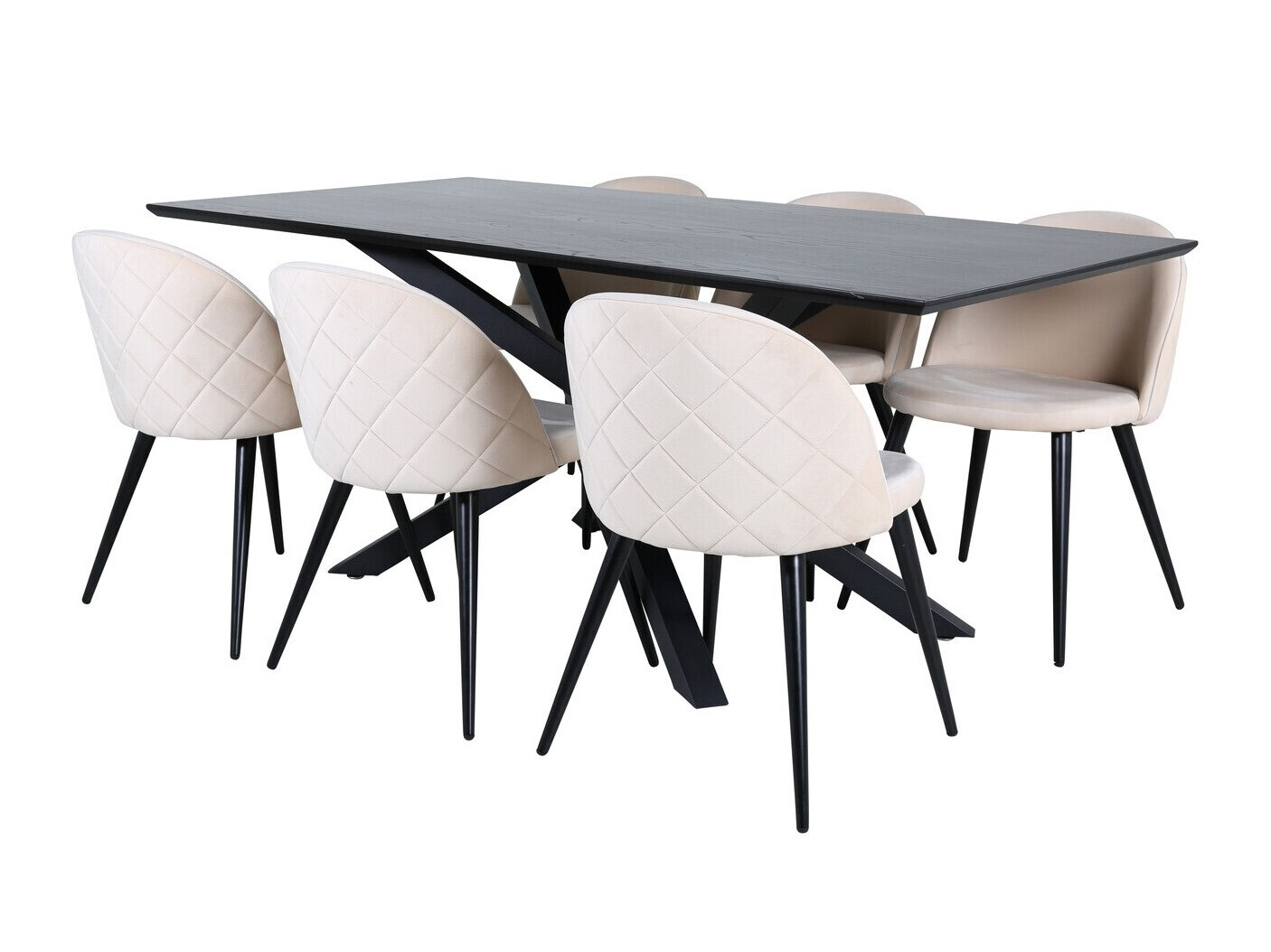 Dining set Dallas 2693 (Cream + Black)