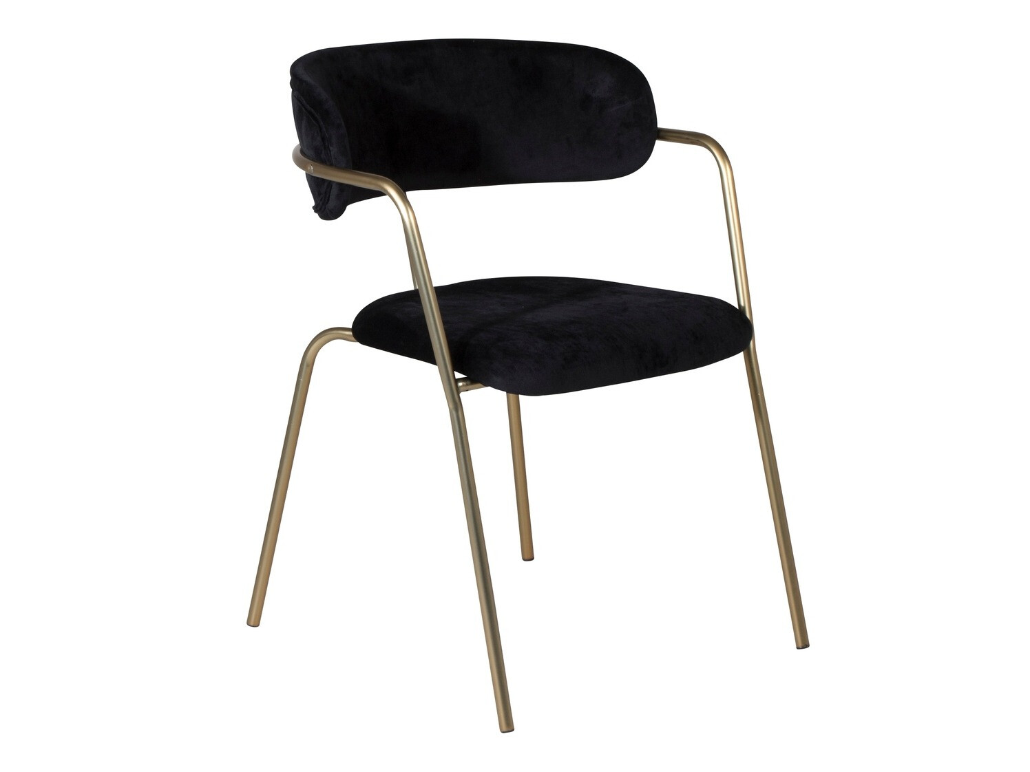 Chair Dallas 108 (Black + Brass)