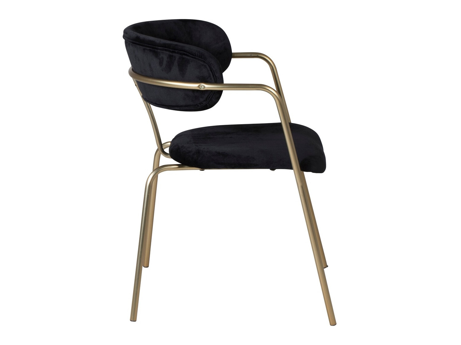 Chair Dallas 108 (Black + Brass)