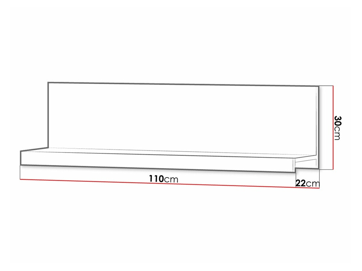 Wall shelf Cormiru 105 (San marino)