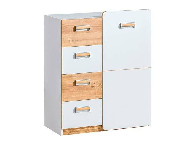 Chest of drawers Ophmora 105 (Oak + White)