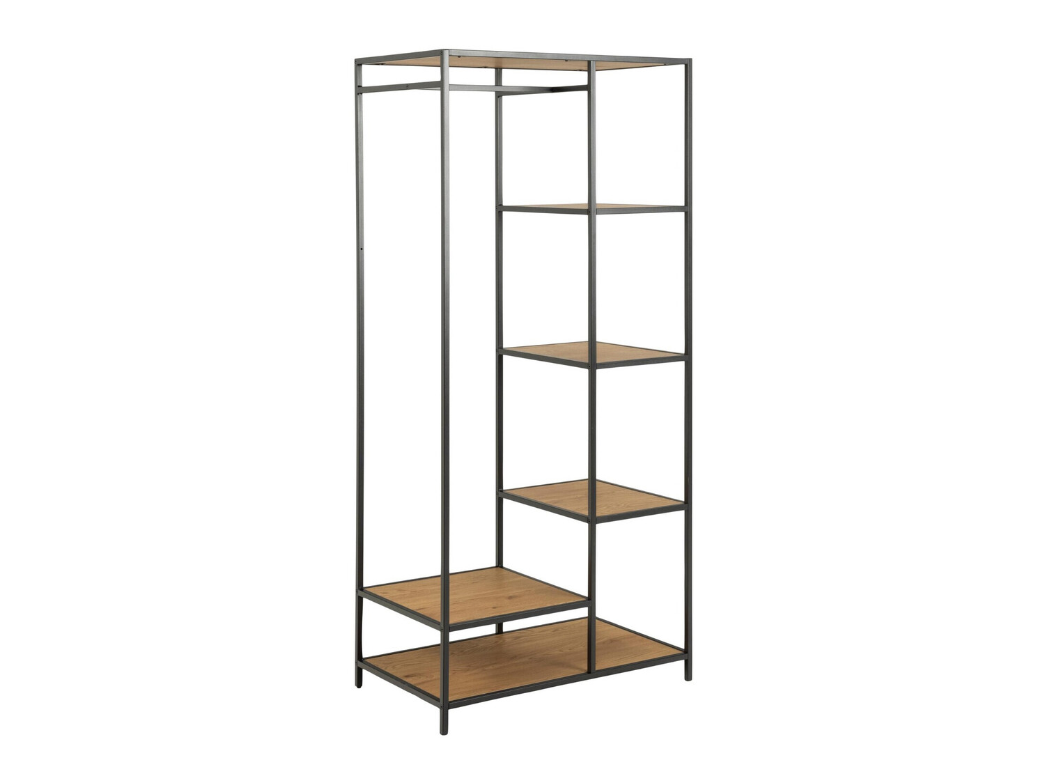 Coat rack Norsica Sevferi 159 (Wild oak + Black)