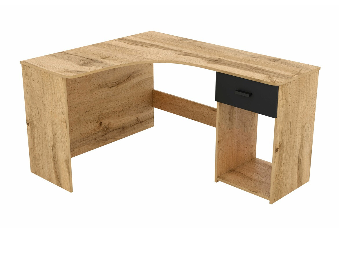 Corner desk Austin 303 (Wotan Oak + Black)