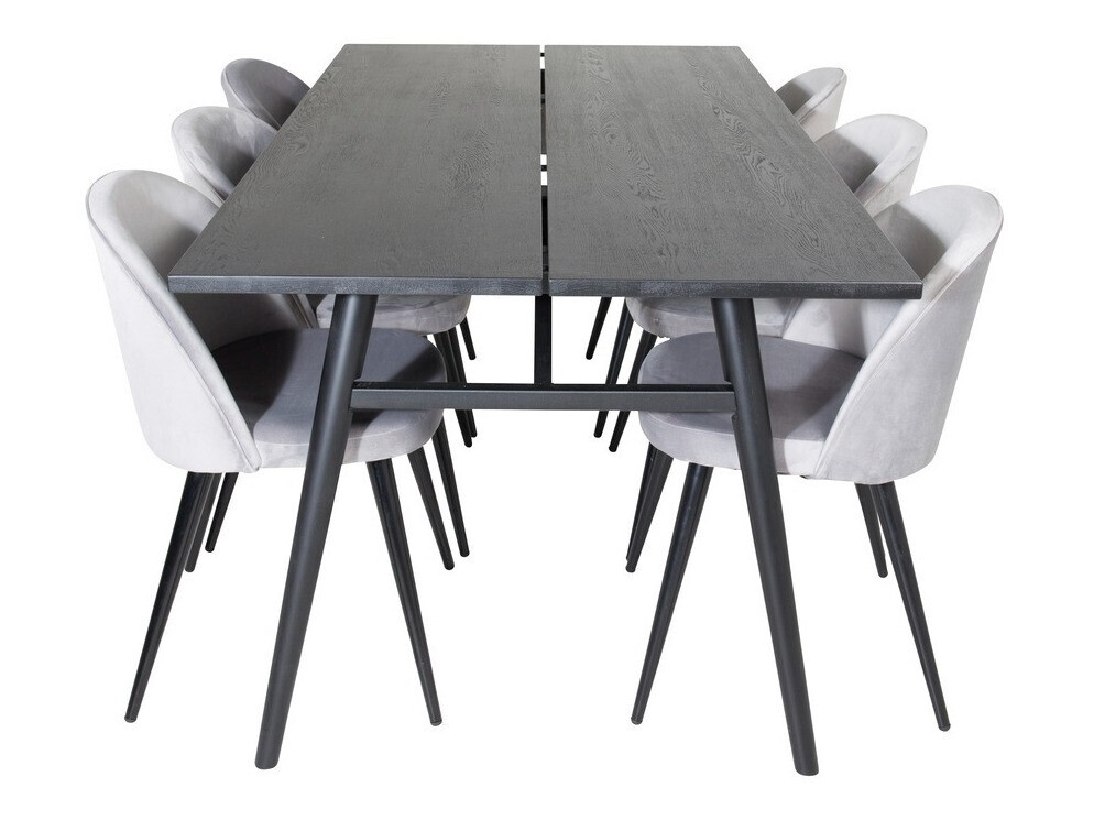 Dining set Dallas 1676 (Grey + Black)