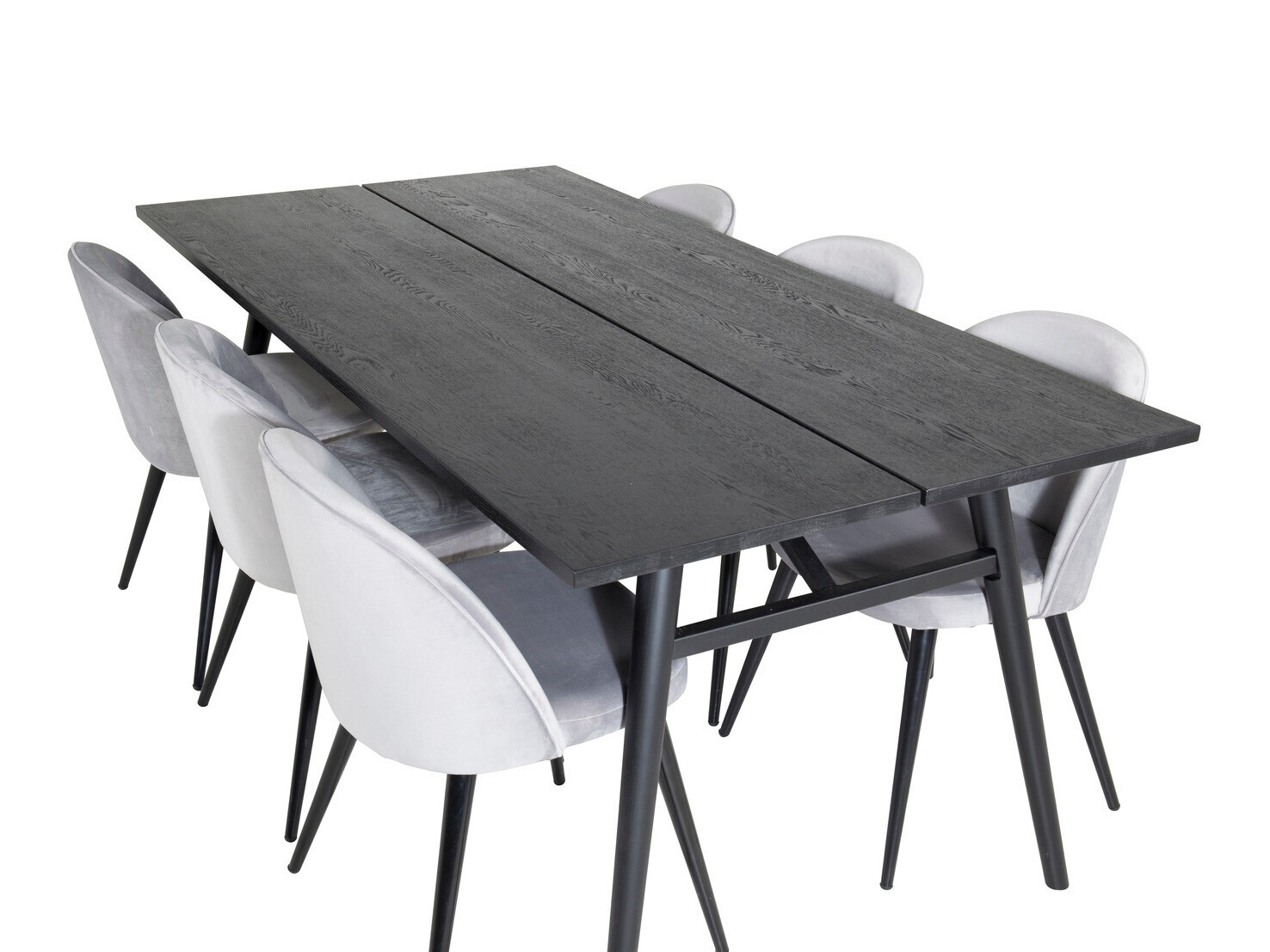 Dining set Dallas 1676 (Grey + Black)