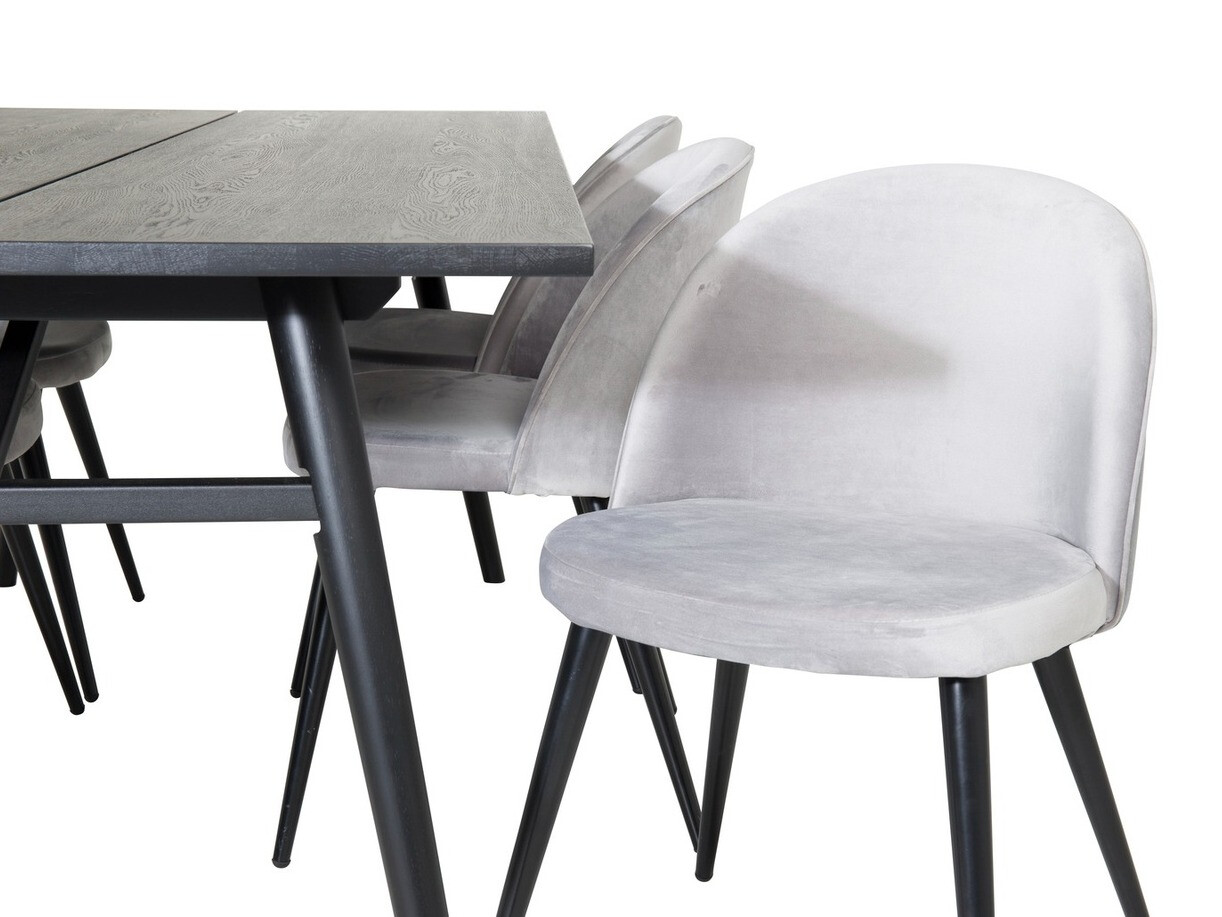 Dining set Dallas 1676 (Grey + Black)