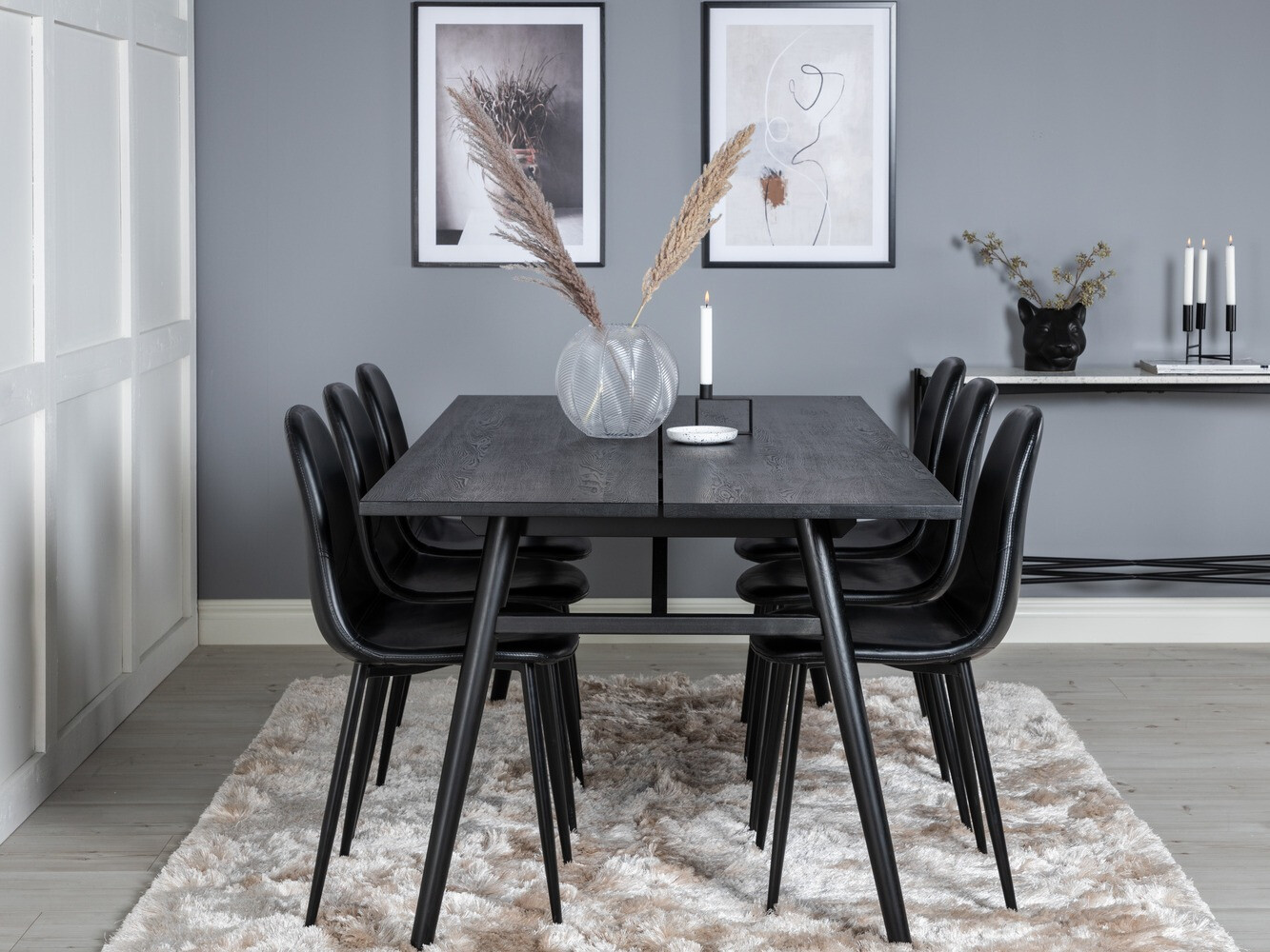 Dining set Dallas 1681 (Black)