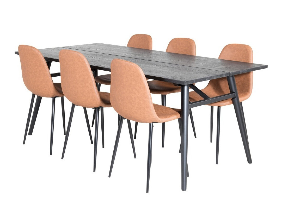 Dining set Dallas 1681 (Brown + Black)