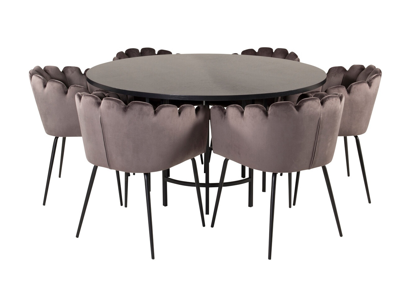 Dining set Dallas 312 (Grey + Black)