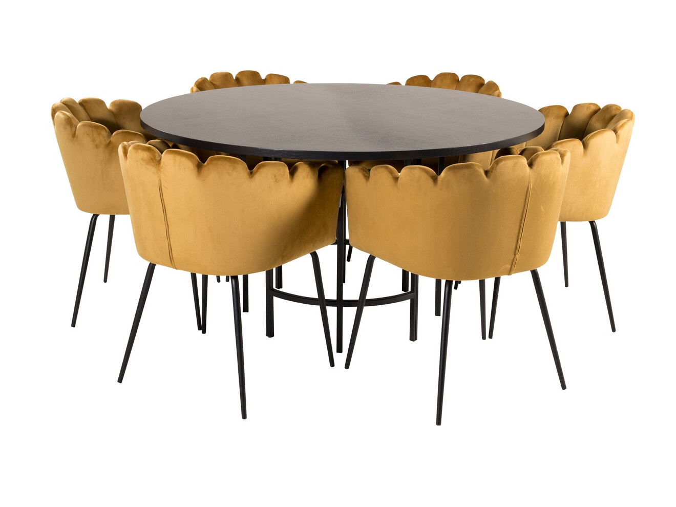 Dining set Dallas 312 (Yellow + Black)