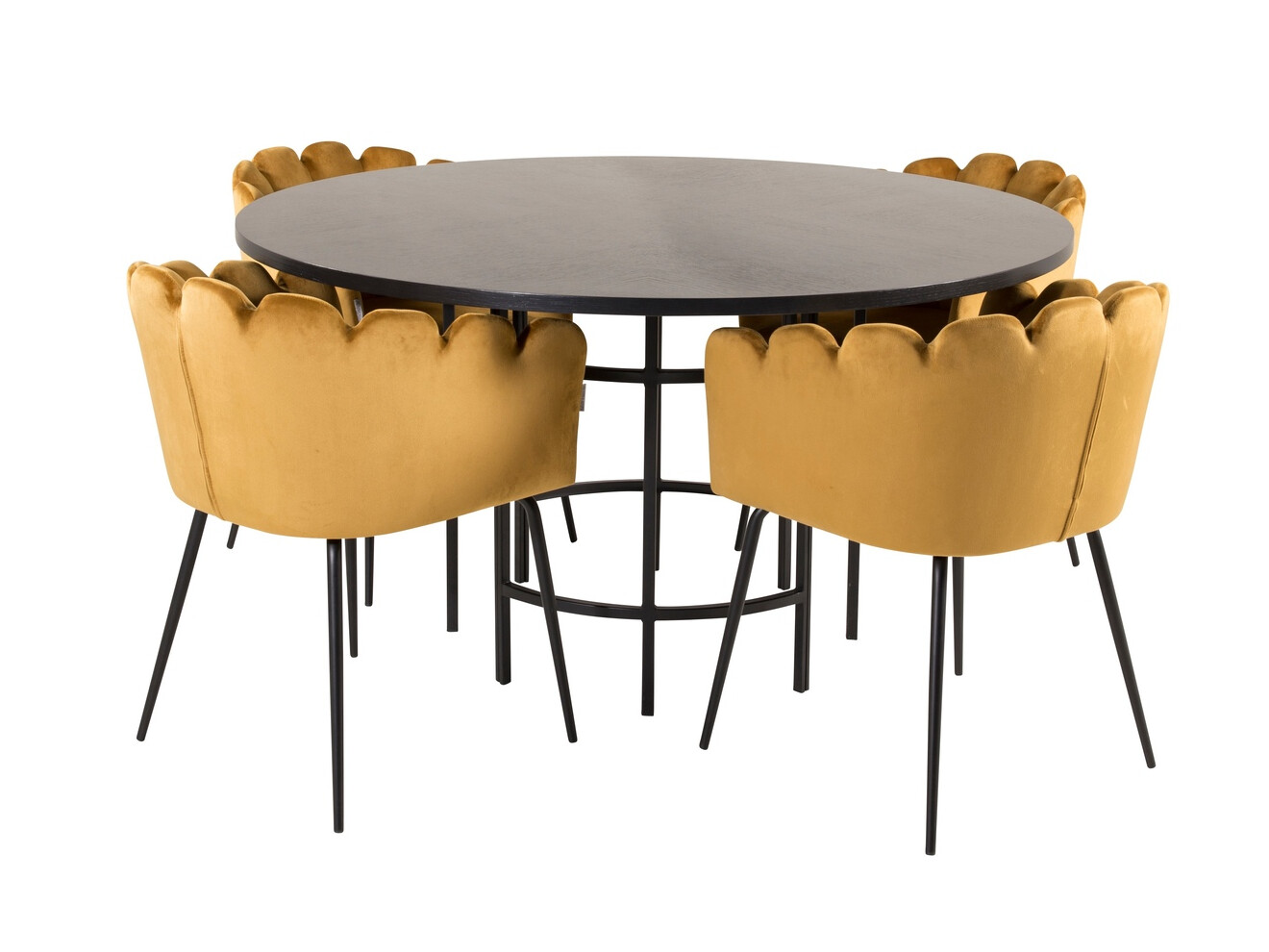 Dining set Dallas 313 (Yellow + Black)