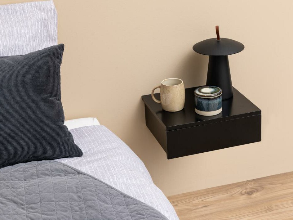 Bedside table Norsica 601 (Black)