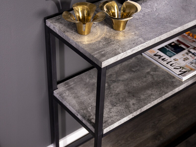 Console table Dallas 2521 (Concrete + Black)