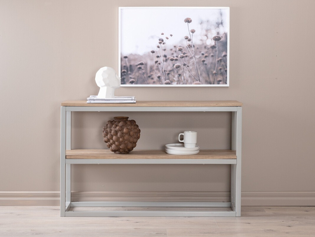 Console table Dallas 2521 (Light wood + Grey)