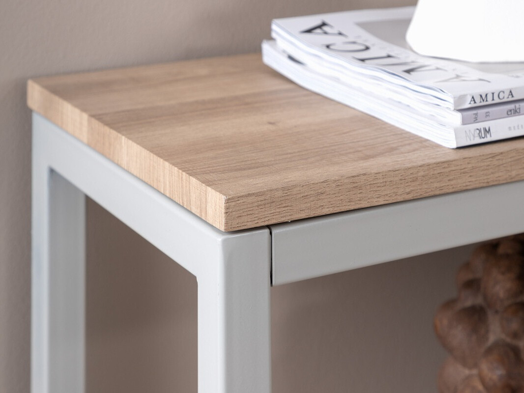Console table Dallas 2521 (Light wood + Grey)
