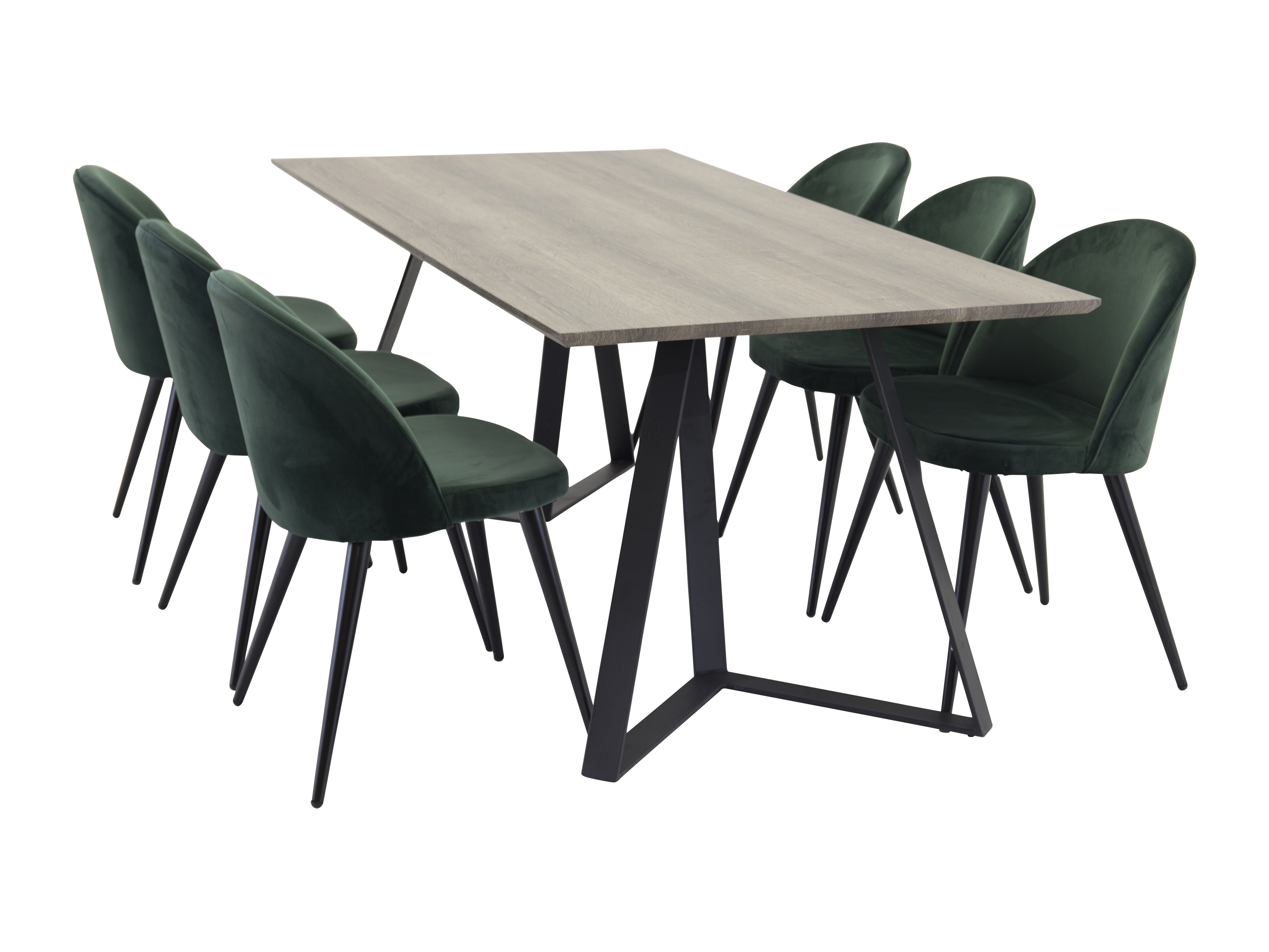 Dining set Dallas 340 (Green + Black)