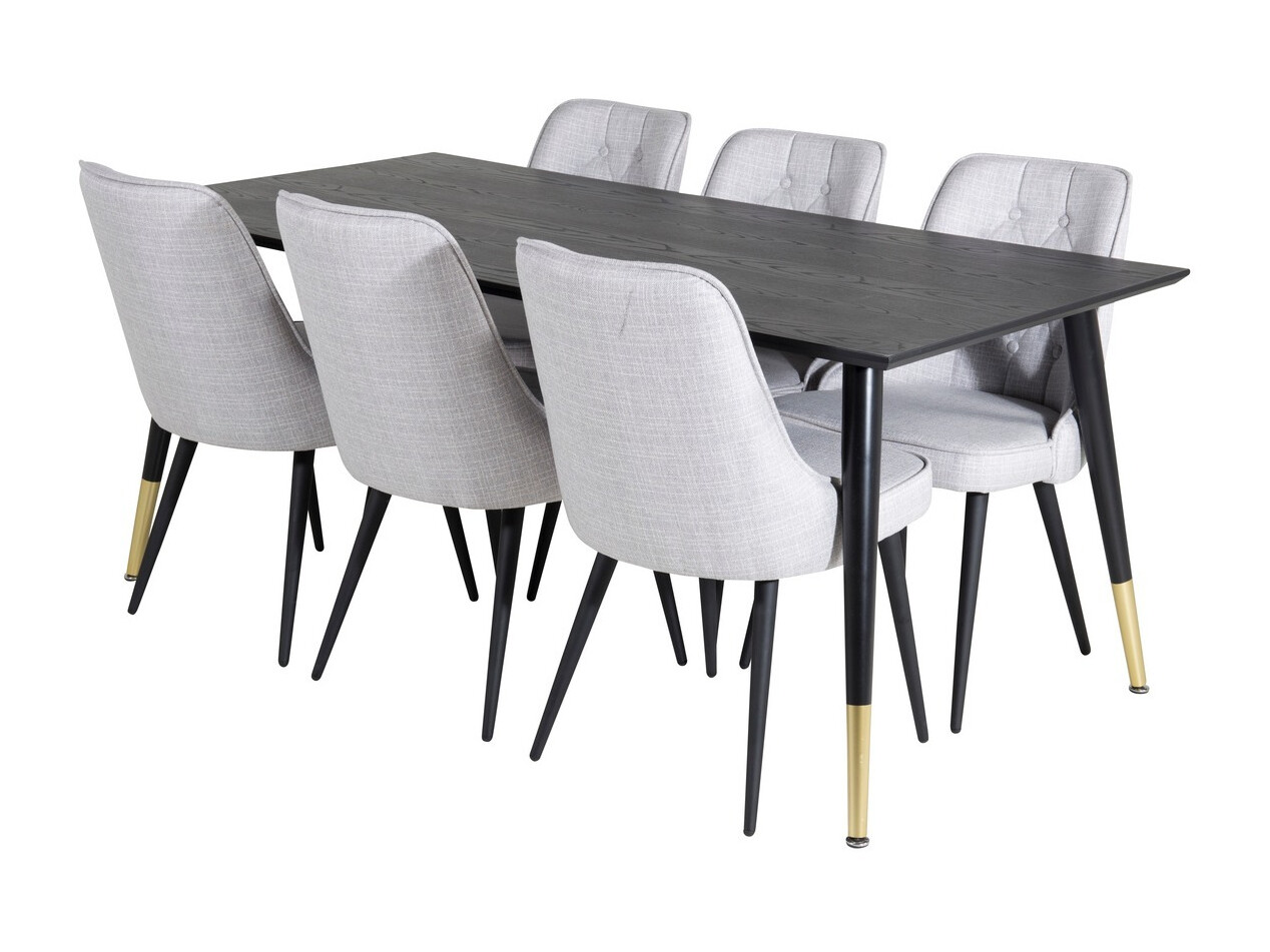 Dining set Dallas 1256 (Grey + Black)