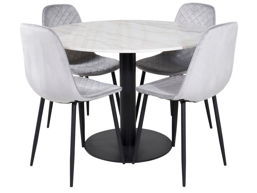 Dining set Dallas 1302 (Grey + Black)