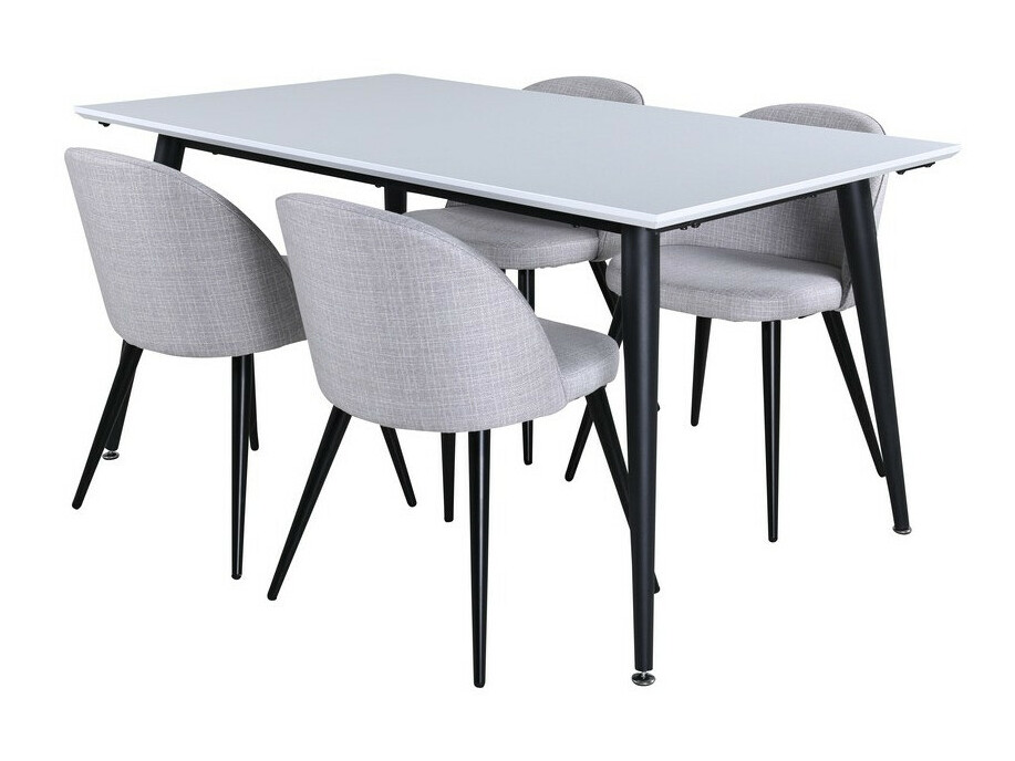 Dining set Dallas 2731 (Light grey + Black)