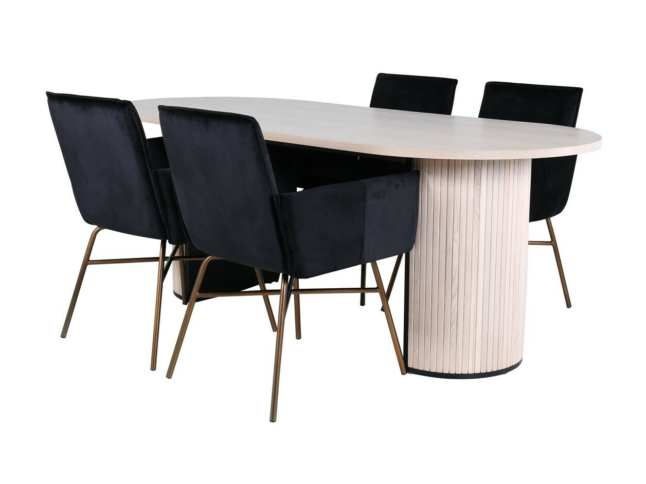 Dining set Dallas 2751 (Black + Copper)