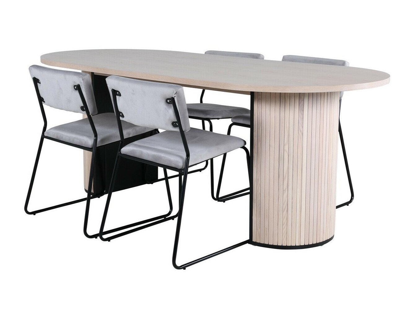 Dining set Dallas 2759 (Grey + Black)
