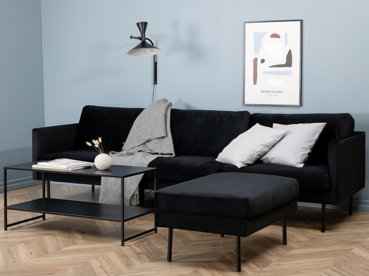 Upholstered furniture set Fercame 105 (Black)