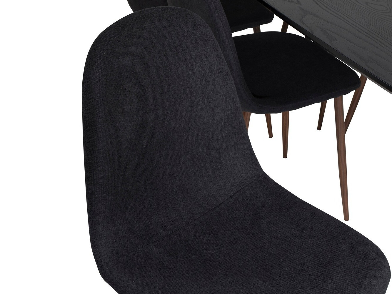 Dining set Dallas 1443 (Black + Nut)