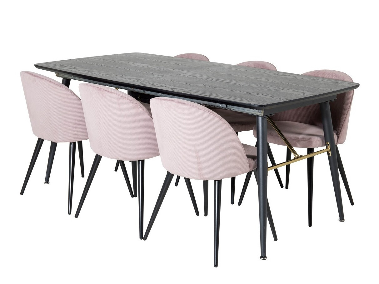 Dining set Dallas 1447 (Pink + Black)
