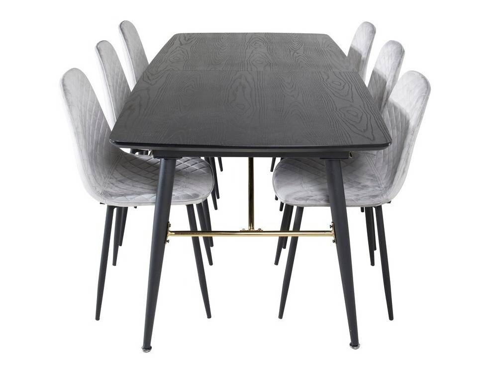 Dining set Dallas 1448 (Grey + Black)