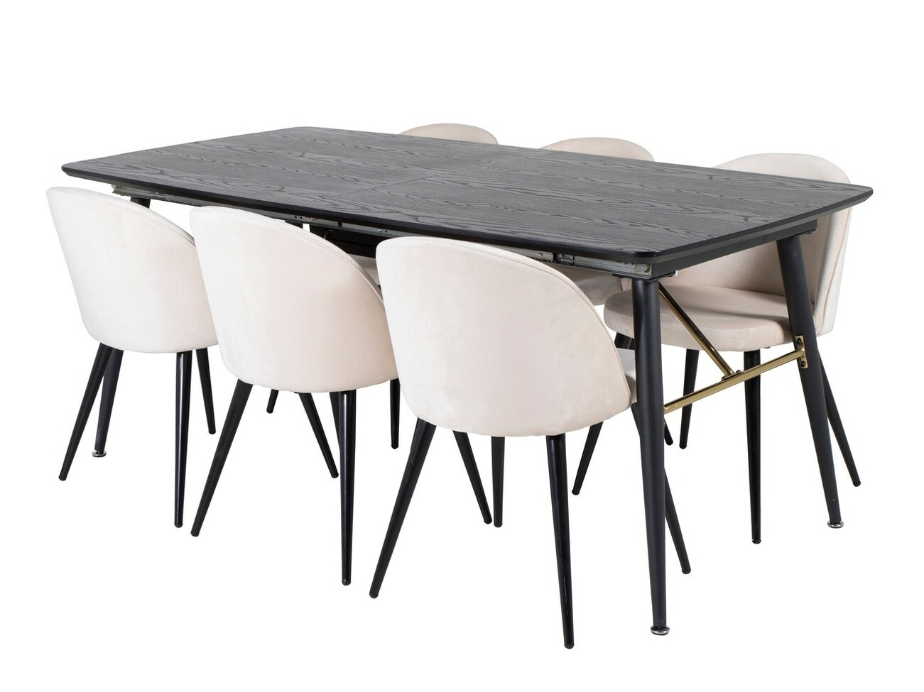Dining set Dallas 1449 (Beige + Black)