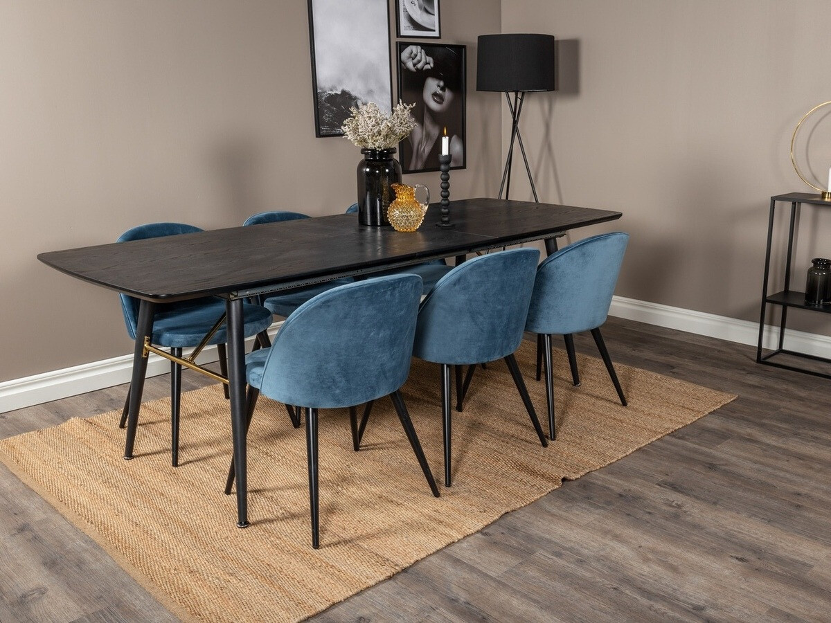 Dining set Dallas 1449 (Blue + Black)