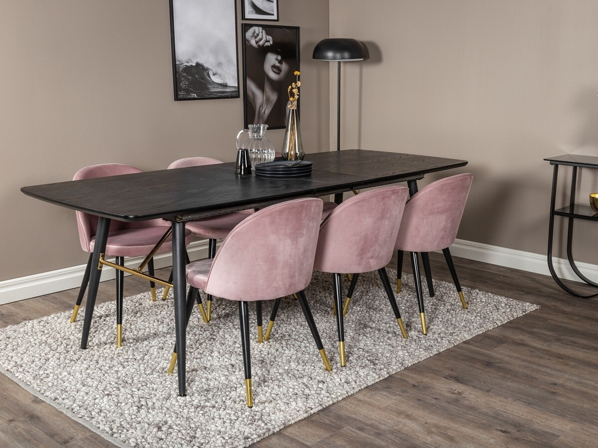 Dining set Dallas 1451 (Pink + Black)