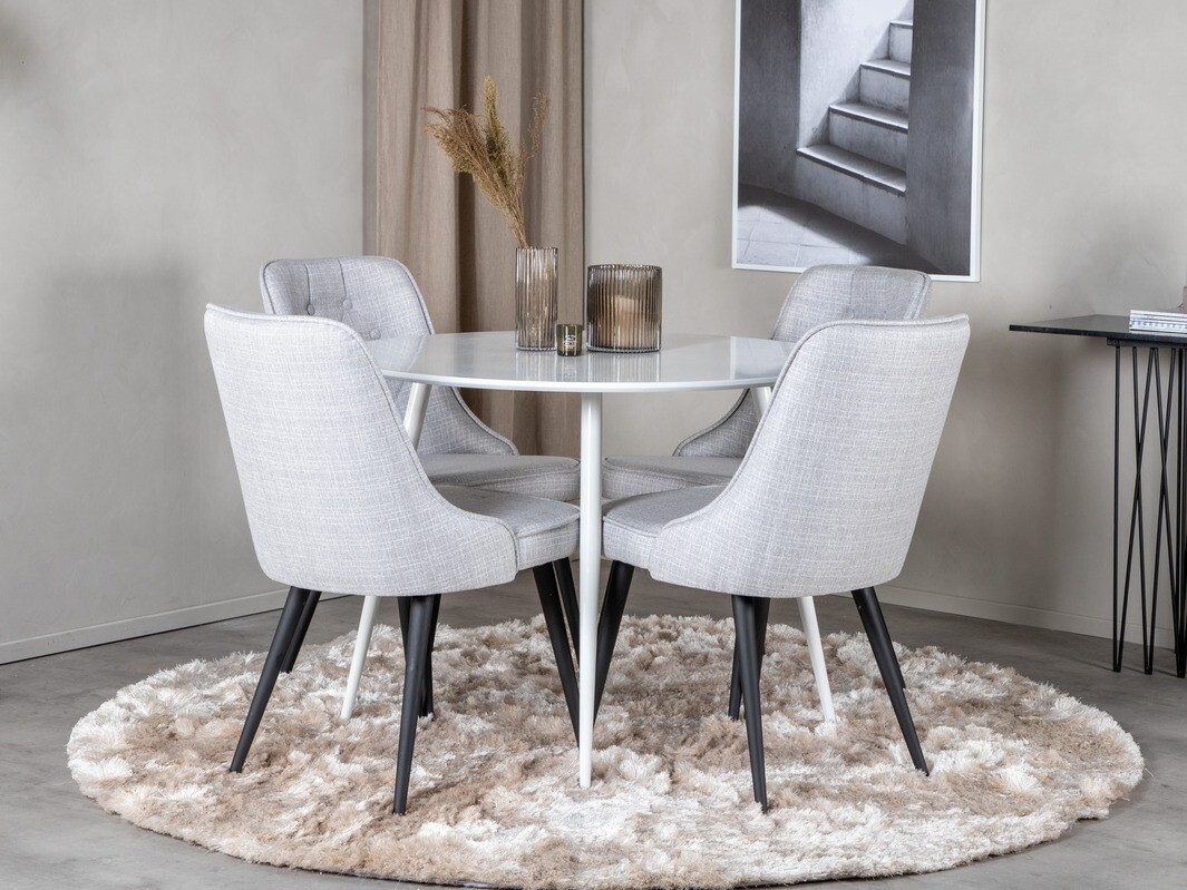 Dining set Dallas 1535 (Grey + Black)
