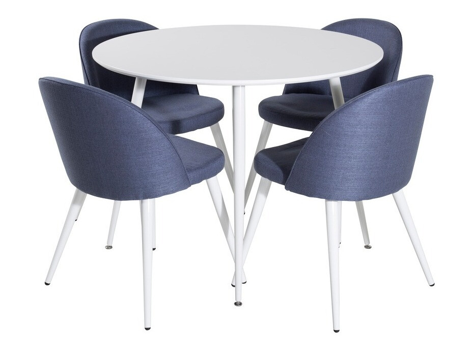 Dining set Dallas 1536 (Blue + White)