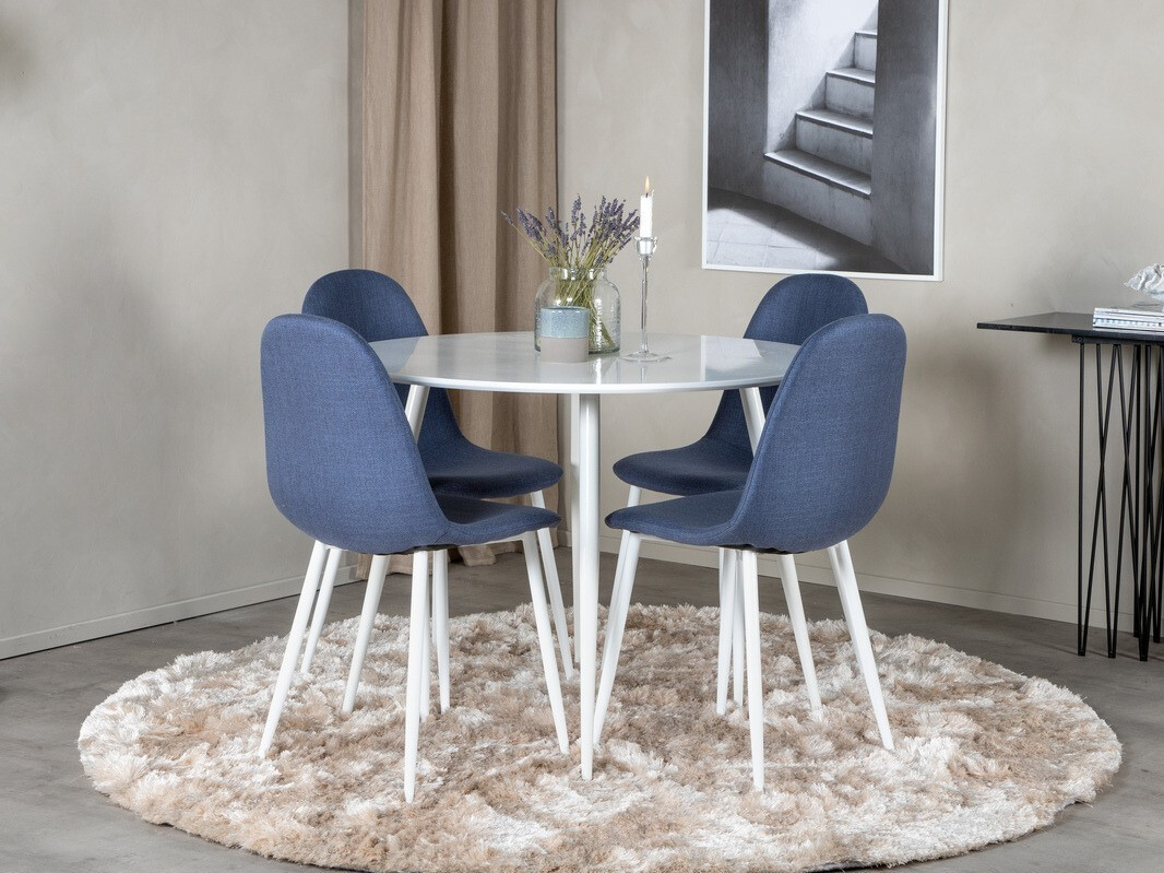 Dining set Dallas 1540 (Blue + White)