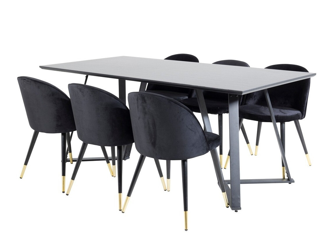 Dining set Dallas 1583 (Black)