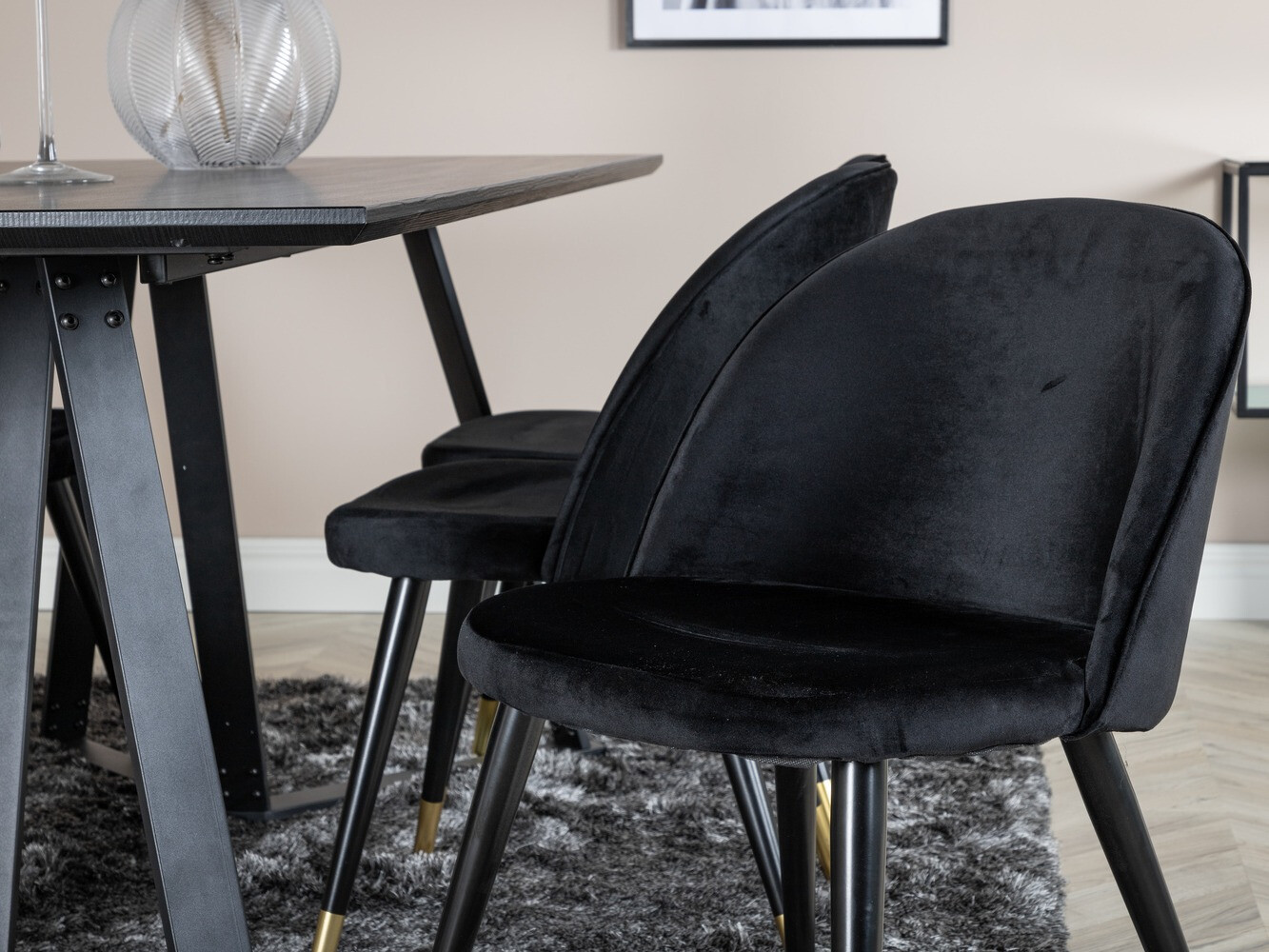 Dining set Dallas 1583 (Black)